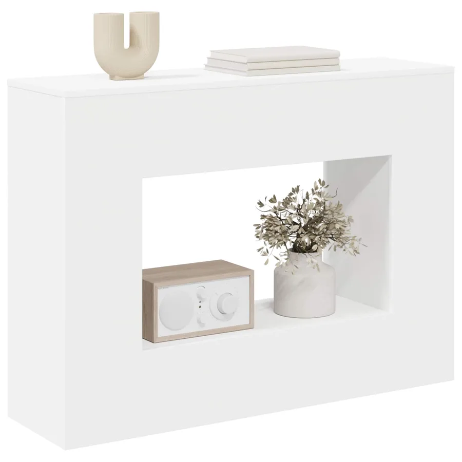 Table console 101 x 29 x 74 cm Blanc - 3