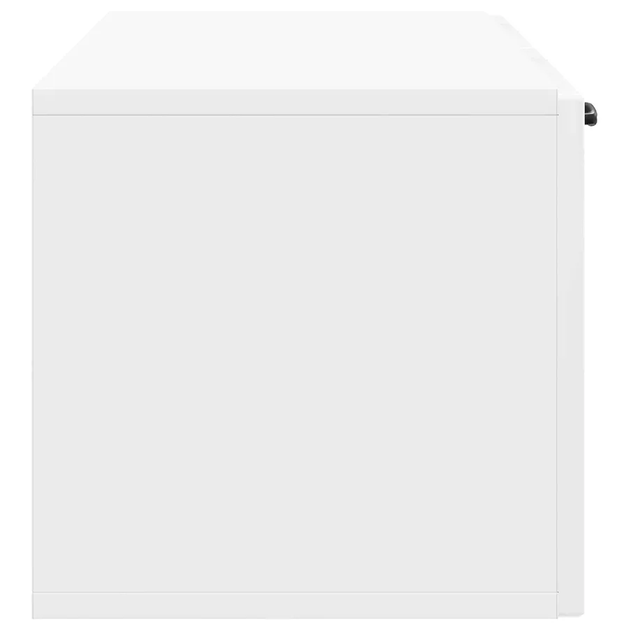 Meuble TV mural Montage mural Blanc brillant 98 x 31 x 30 cm - 7