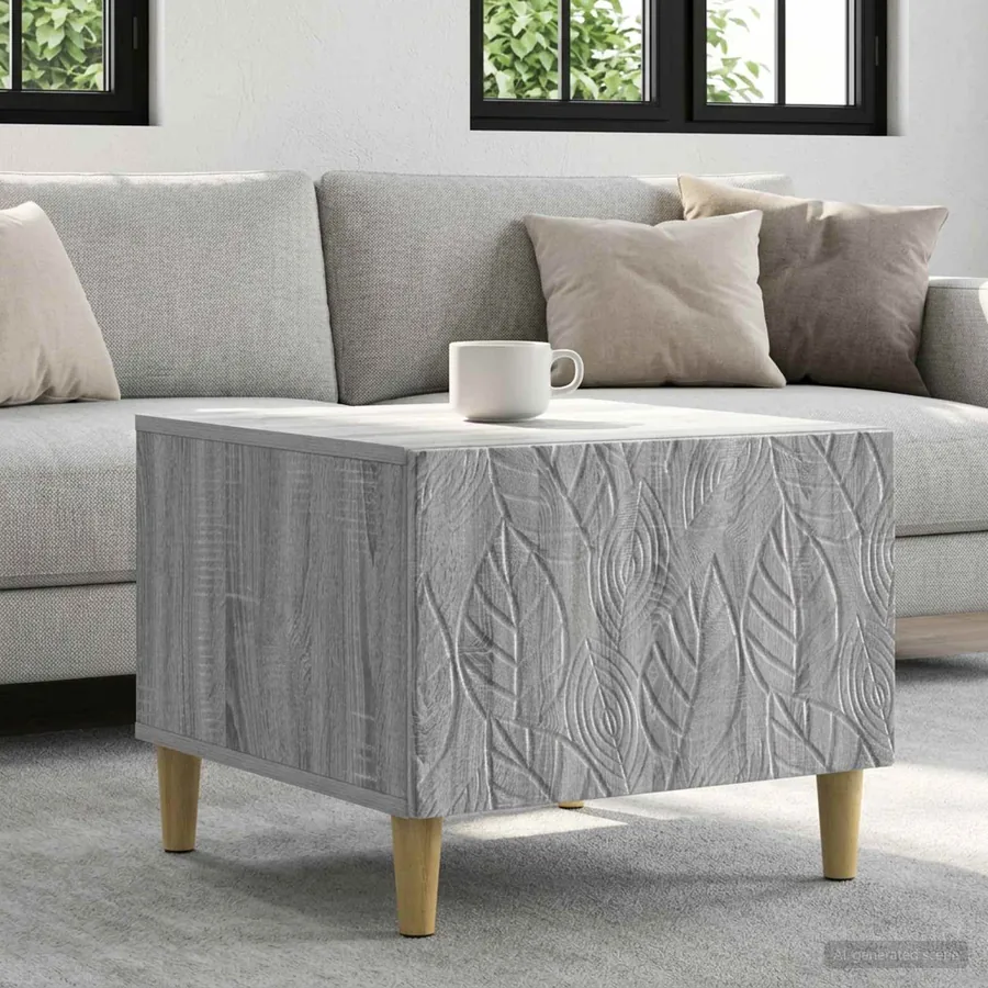 Table basse Sonoma gris 50 x 49 x 40 cm Bois d'ingénierie
