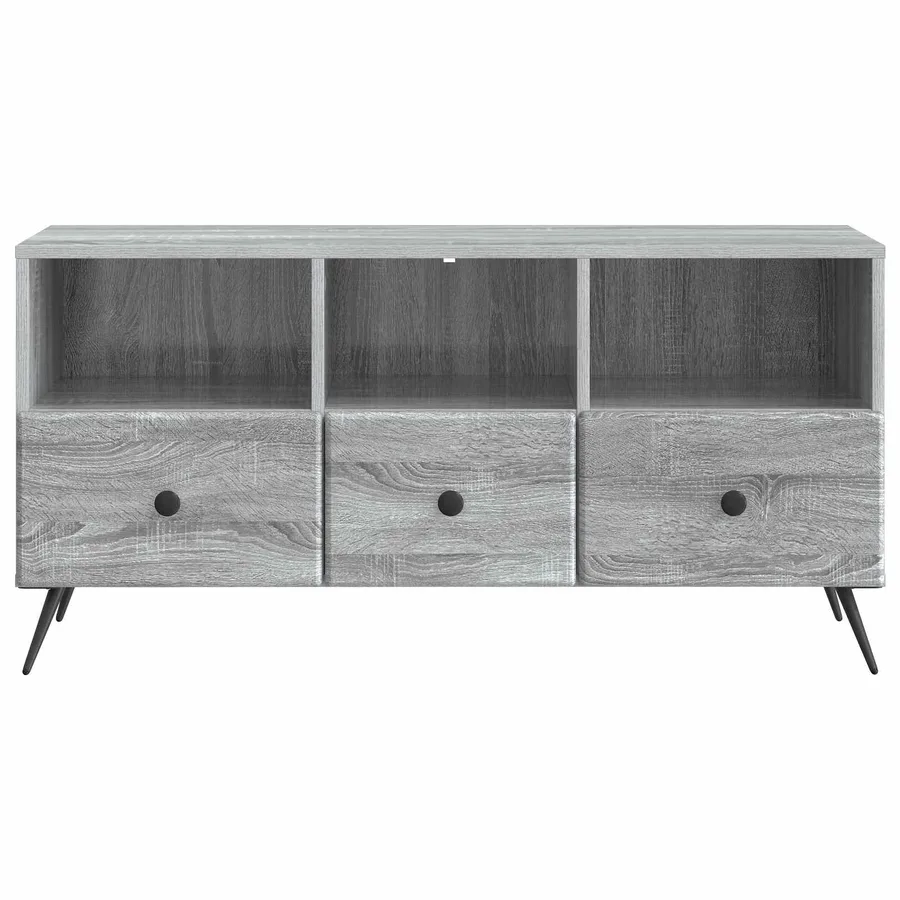 Meuble TV Sonoma gris 102 x 34,5 x 50 cm Bois d'ingénierie - 6