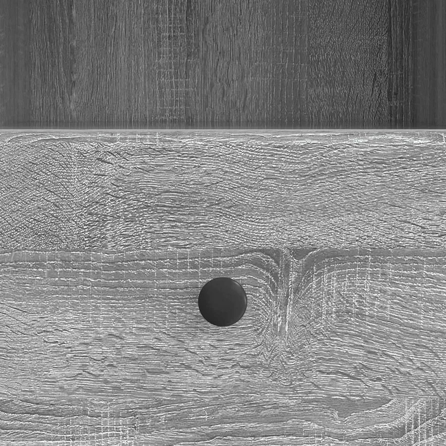 Meuble TV Sonoma gris 102 x 34,5 x 50 cm Bois d'ingénierie - 8