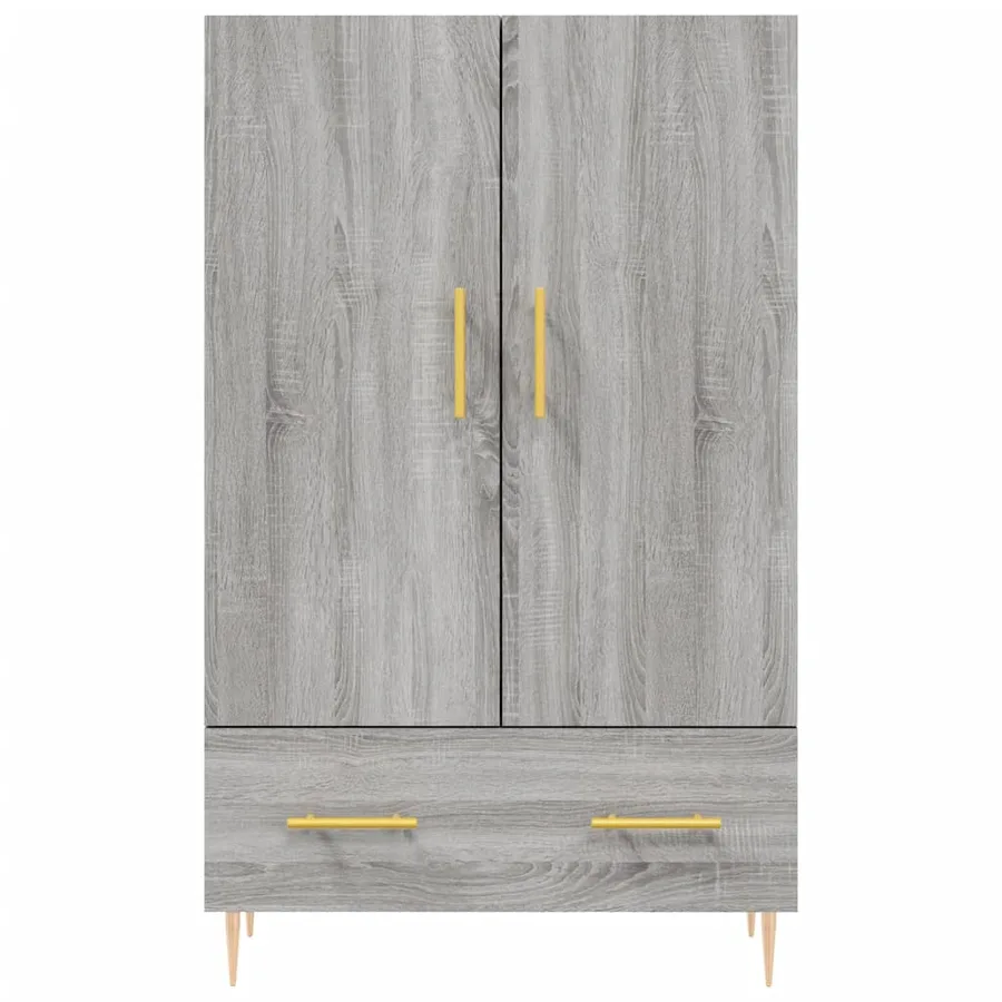 Buffet haut sonoma gris 69,5x31x115 cm bois d'ingénierie - 6