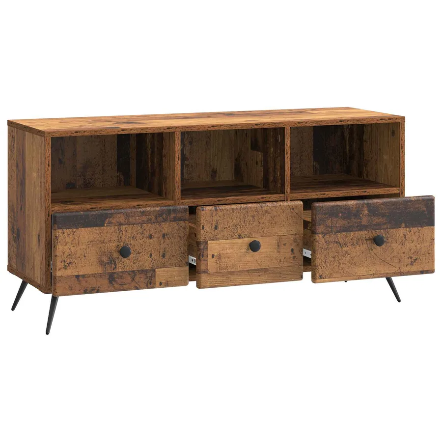 Meuble TV Bois ancien 102 x 34,5 x 50 cm Bois d'ingénierie - 5