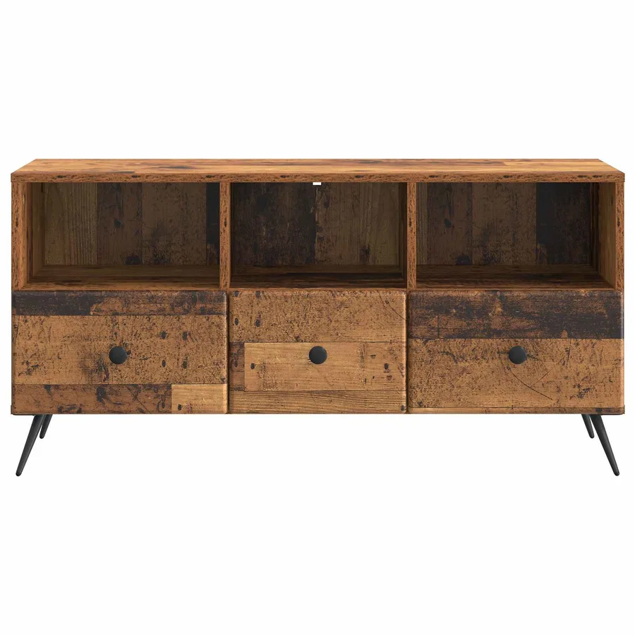 Meuble TV Bois ancien 102 x 34,5 x 50 cm Bois d'ingénierie - 6
