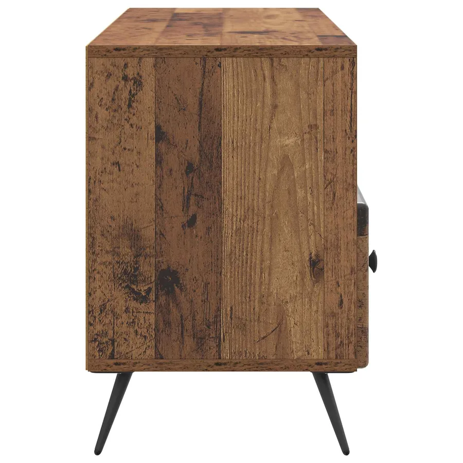 Meuble TV Bois ancien 102 x 34,5 x 50 cm Bois d'ingénierie - 7