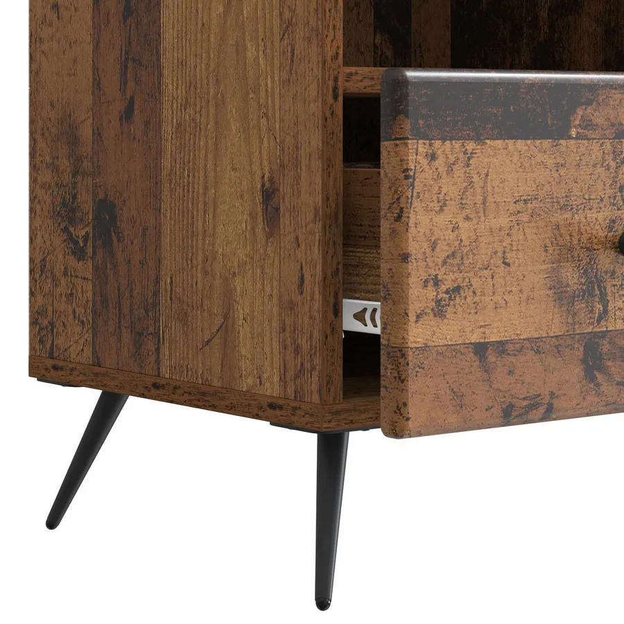 Meuble TV Bois ancien 102 x 34,5 x 50 cm Bois d'ingénierie - 9