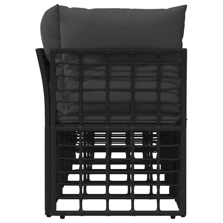 Canapé de jardin 4 places avec accoudoir gauche 4 pcs - 5
