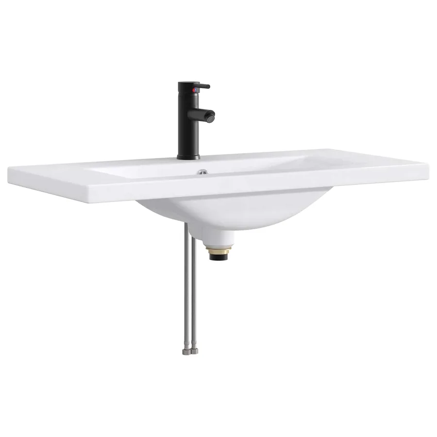 Ensemble de mobilier de salle de bain Chêne artisanal - 5