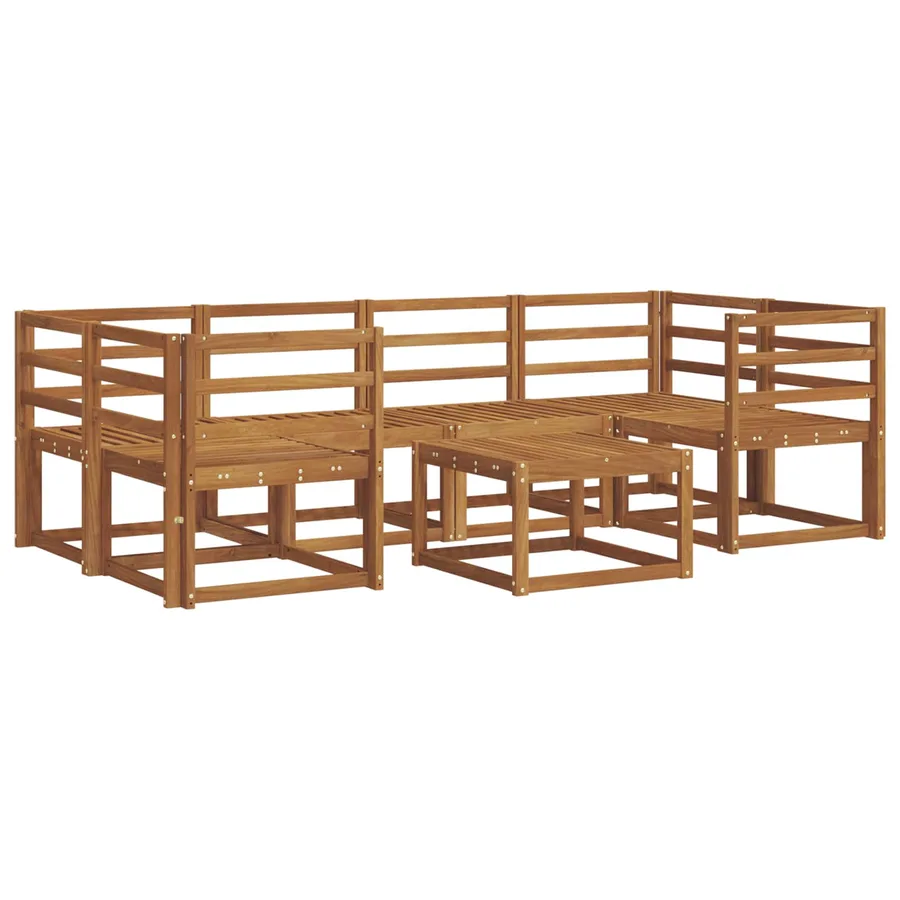 Ensemble de canapés d'extérieur 7 pcs Naturel - 2