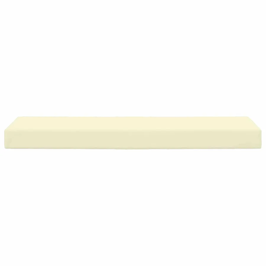 Coussin de Siège d'Extérieur Crème 115 x 40 x 8 cm - 4