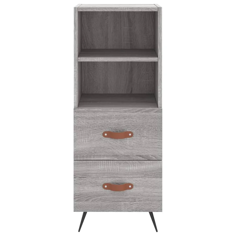 Buffet haut Sonoma gris 34,5x34x180 cm Bois d'ingénierie - 6