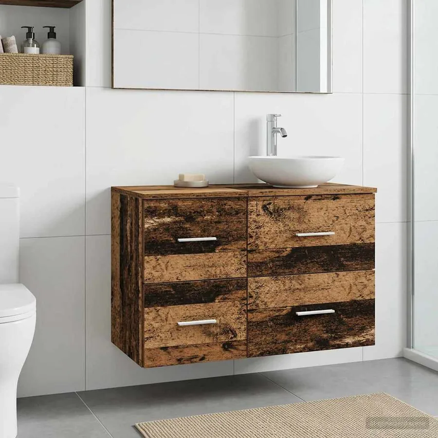 Meuble de Salle de Bain In-between Bois ancien 30 x 35 x 50 cm