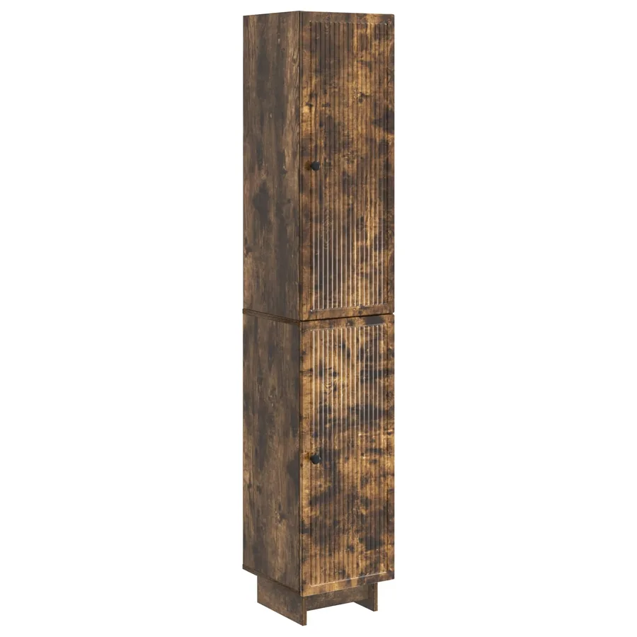 Ensemble de Meubles 2 pcs Chêne fumé 34,5 x 33 x 90 cm - 2