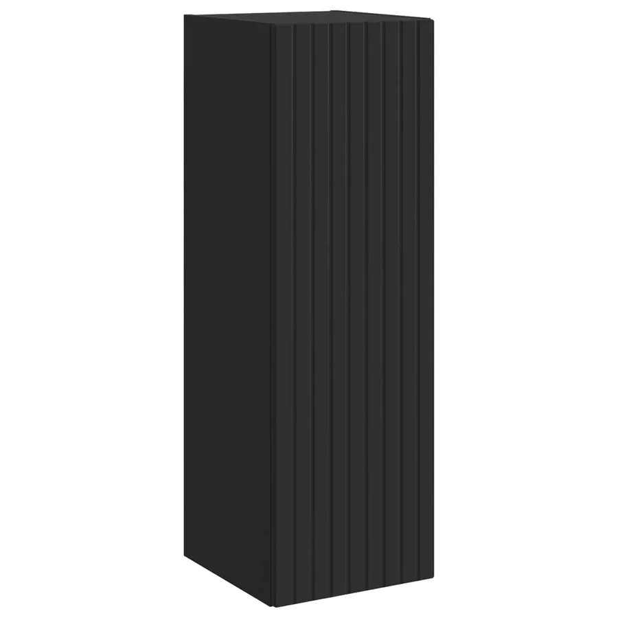 Cabinet de Salle de Bain Mural Noir 33 x 34,5 x 60 cm - 2