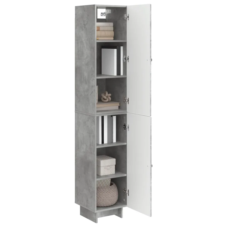 Ensemble de Meubles 2 pcs Gris béton 34,5 x 33 x 90 cm - 3