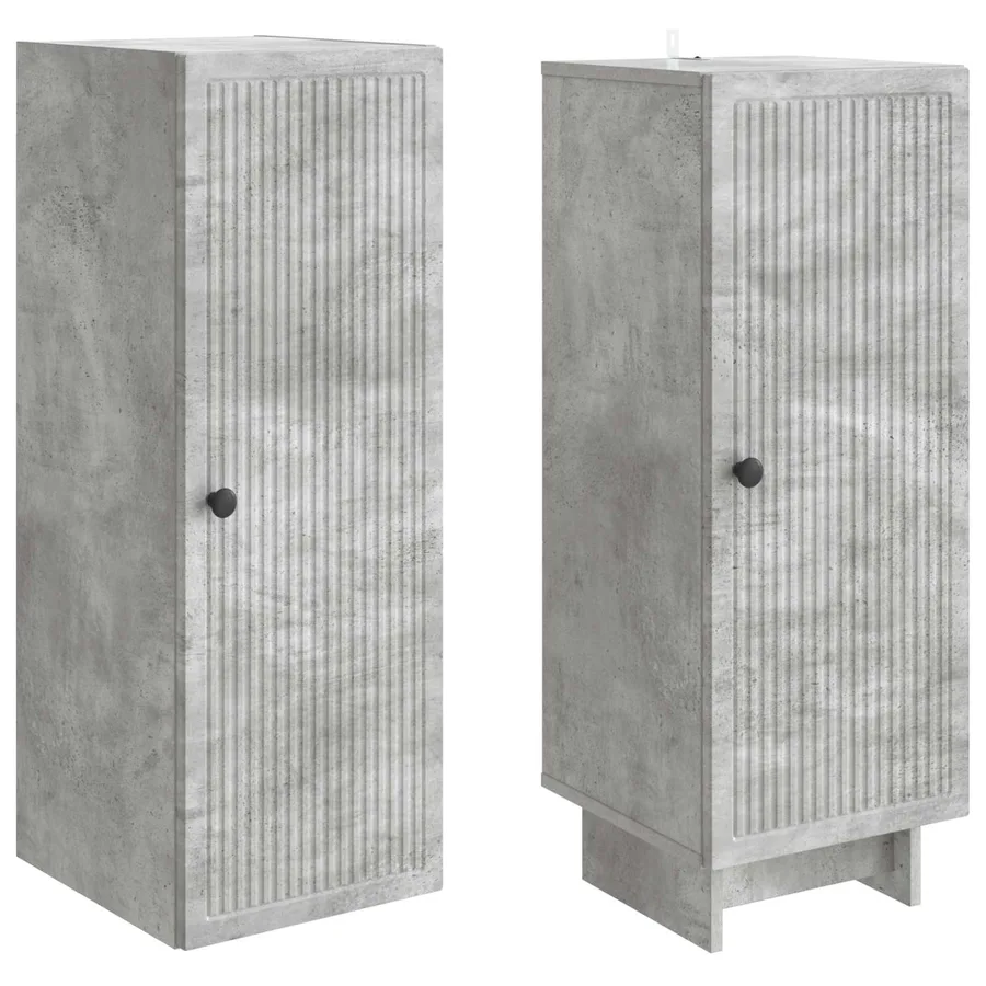 Ensemble de Meubles 2 pcs Gris béton 34,5 x 33 x 90 cm - 4