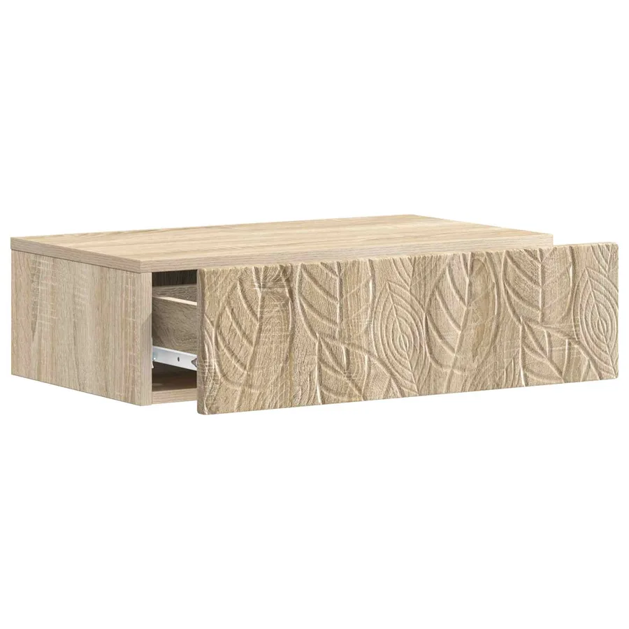 Table d'appoint murale Chêne Sonoma 59 x 34,5 x 17 cm - 3
