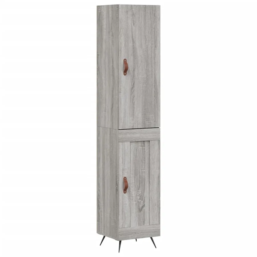 Buffet haut Sonoma gris 34,5x34x180 cm Bois d'ingénierie - 2
