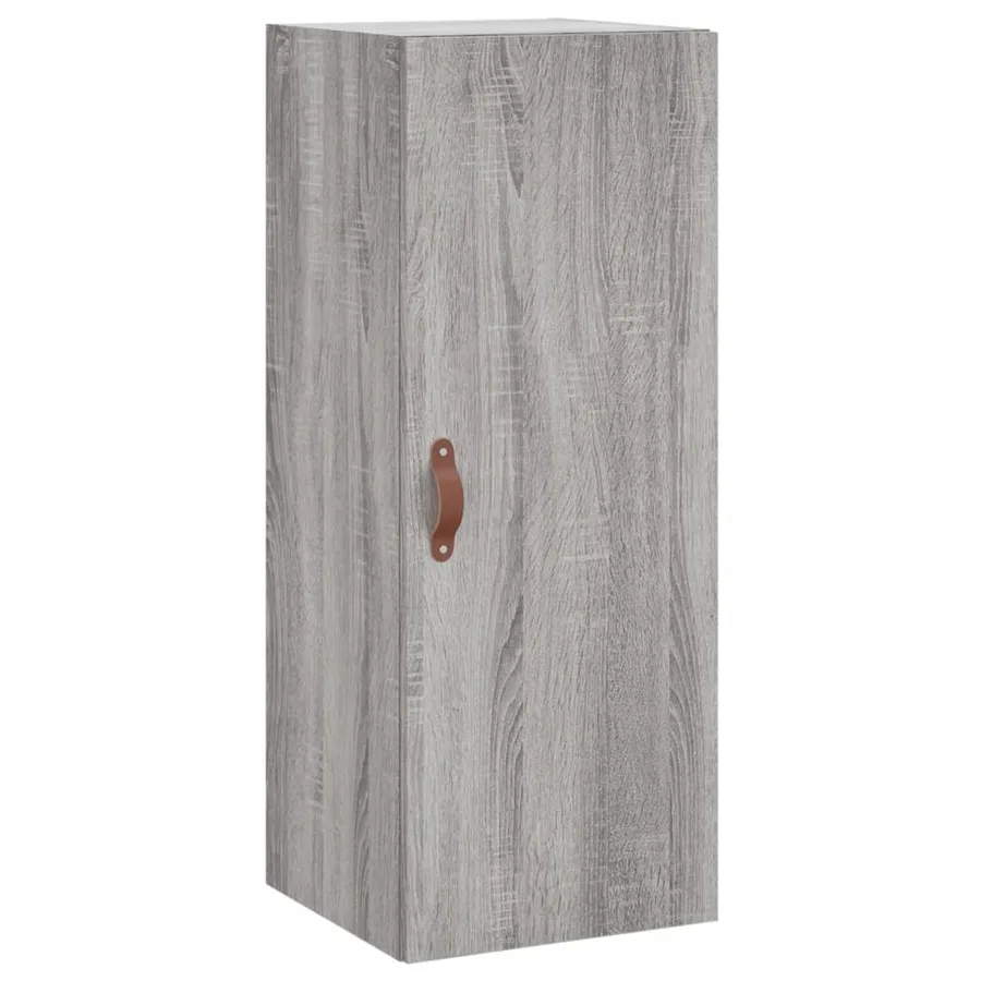 Buffet haut Sonoma gris 34,5x34x180 cm Bois d'ingénierie - 5