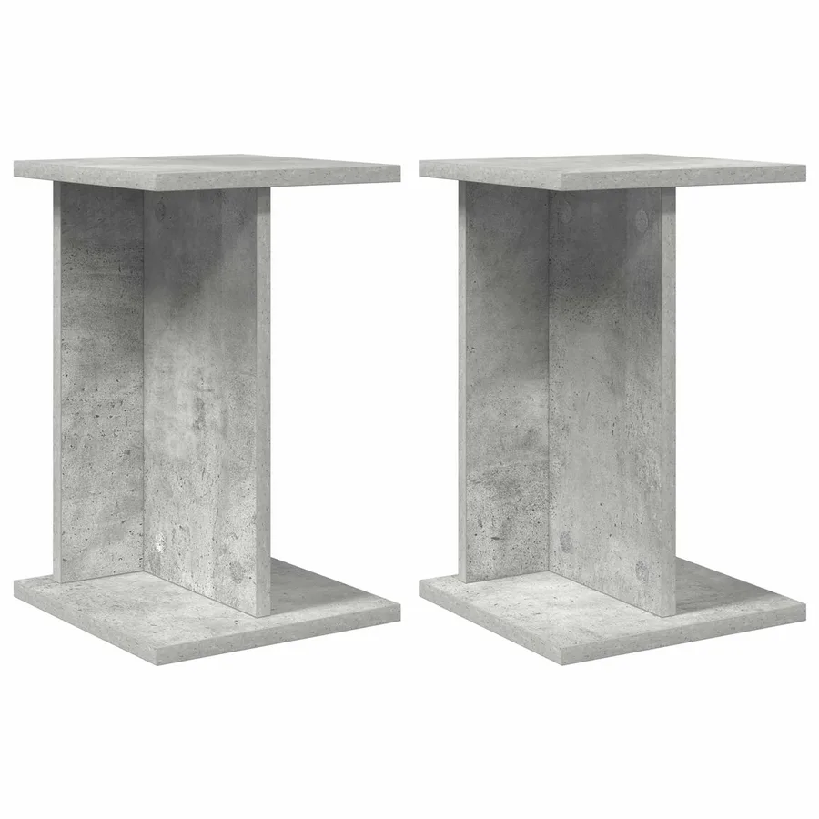 Support de Plante 2 pc Gris Béton 25 x 25,5 x 40,5 cm - 2