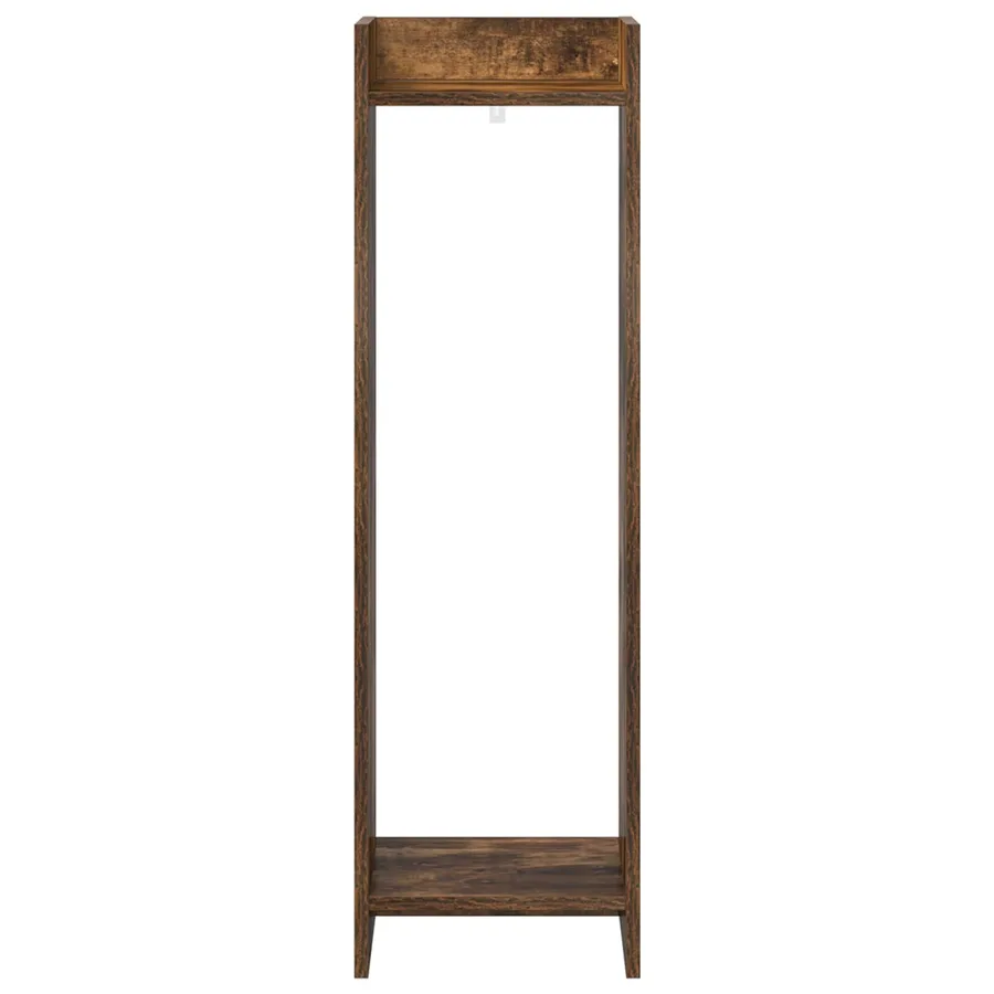 Support de Plante Chêne Fumé 30 x 30 x 100 cm Bois d’ingénierie - 5