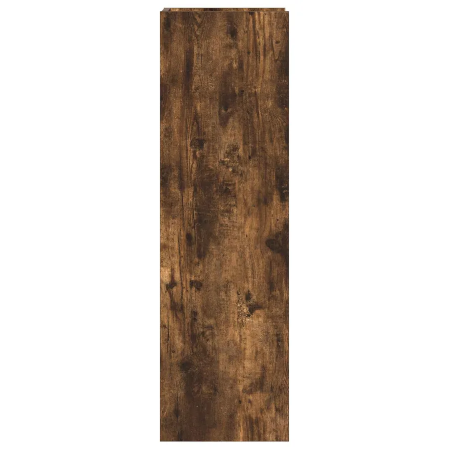 Support de Plante Chêne Fumé 30 x 30 x 100 cm Bois d’ingénierie - 6