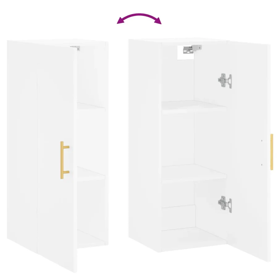 Armoire murale blanc 34,5x34x90 cm - 10