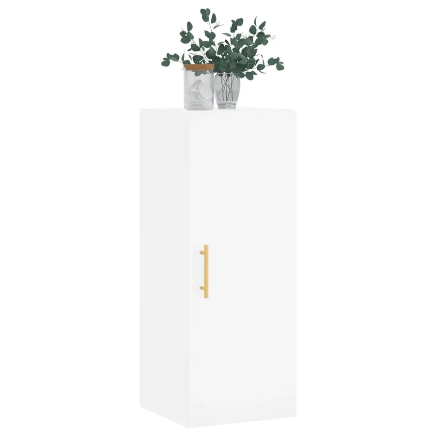 Armoire murale blanc 34,5x34x90 cm - 4
