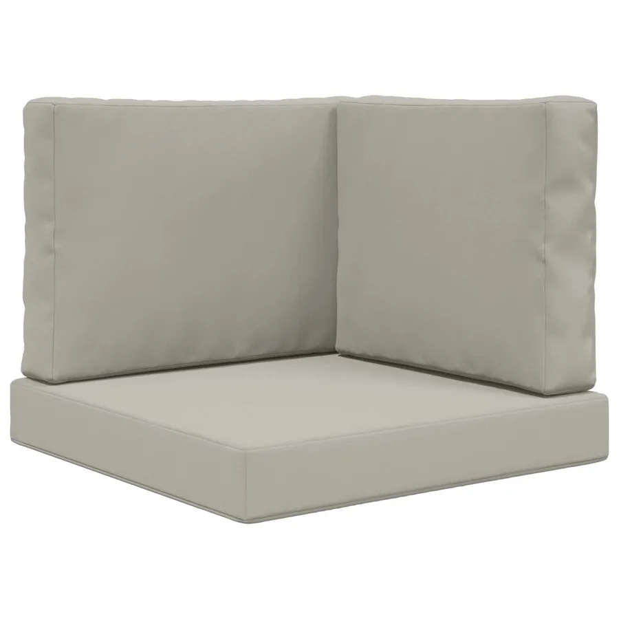 Coussin de canapé d'extérieur 3 pcs Gris Polyester - 2