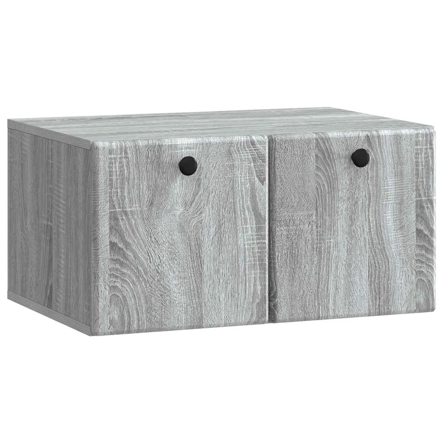 Meuble TV mural 59,5 x 41 x 30 cm Sonoma gris Bois d'ingénierie - 2