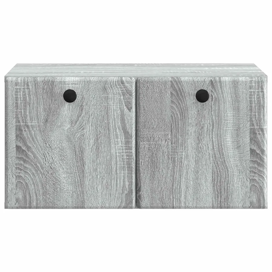 Meuble TV mural 59,5 x 41 x 30 cm Sonoma gris Bois d'ingénierie - 6