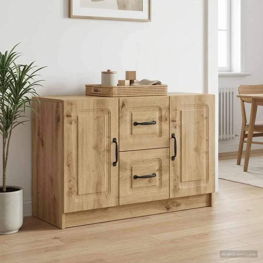 Buffet Chêne artisanal 89 x 34,5 x 57 cm Bois d'ingénierie