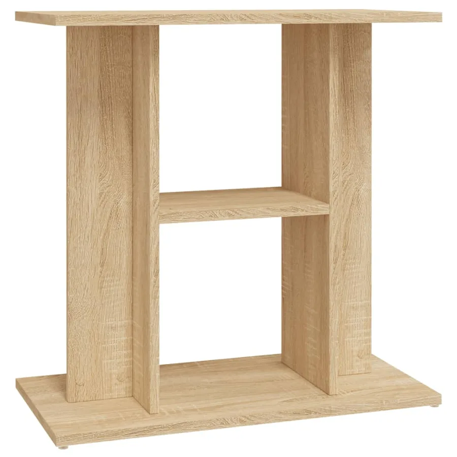 Support pour aquarium chêne sonoma 60x30x60cm bois d'ingénierie - 2