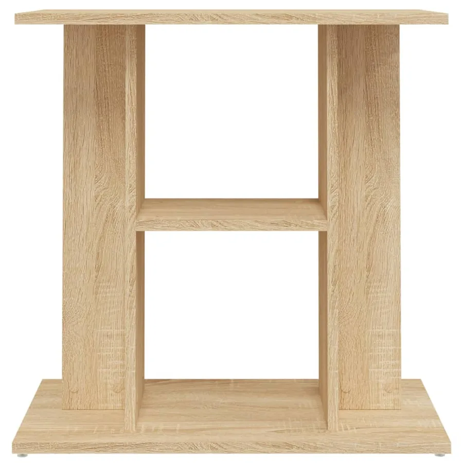 Support pour aquarium chêne sonoma 60x30x60cm bois d'ingénierie - 4