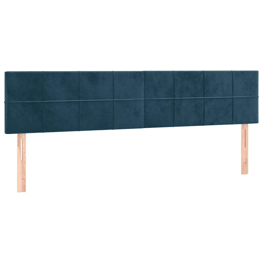 Sommier à lattes de lit et matelas Bleu foncé 180x200cm Velours - 6