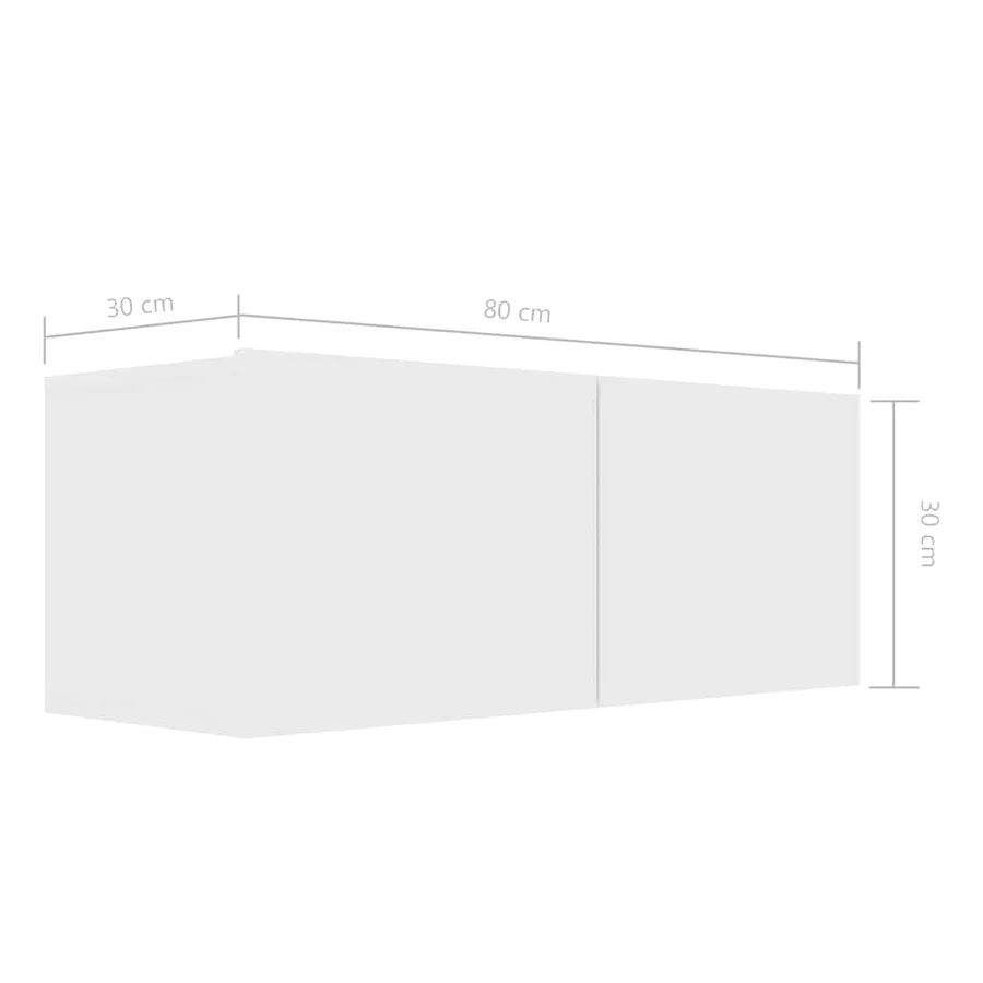 Ensemble de meubles TV 3 pcs Blanc Bois d'ingénierie - 15