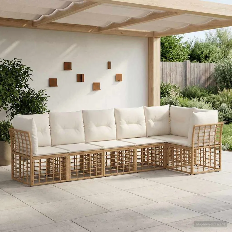 Ensemble de canapé de jardin polyrotin