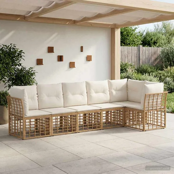 Ensemble de canapé de jardin polyrotin