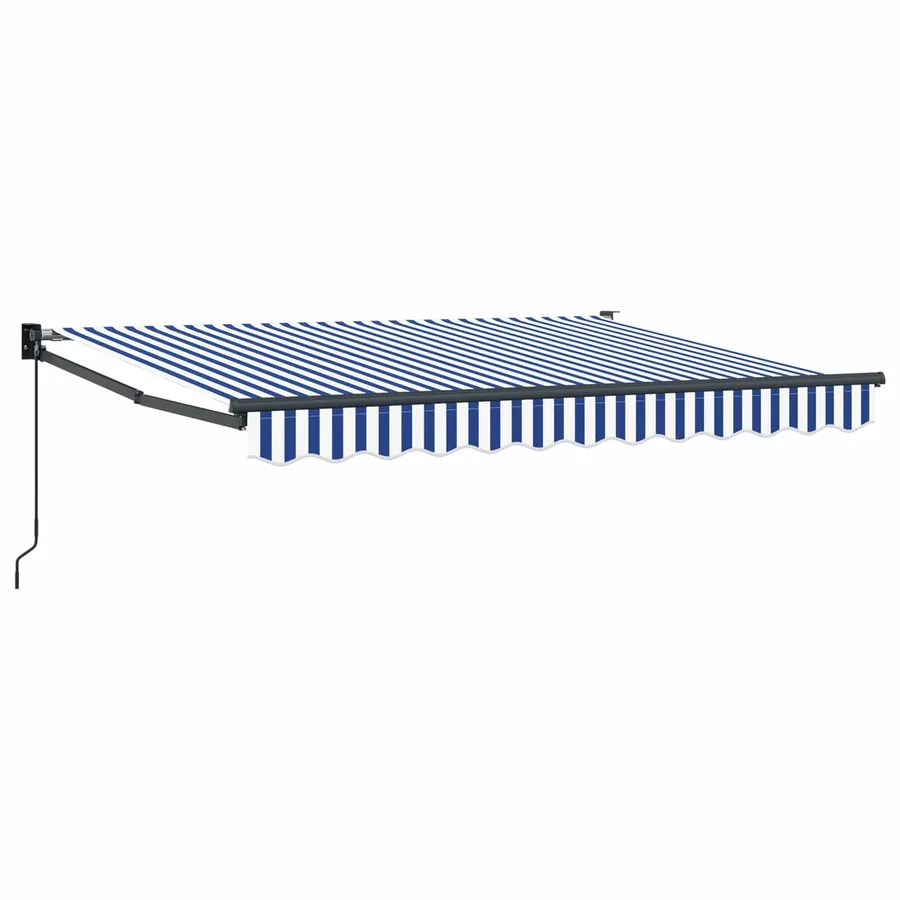 Auvent rétractable Bleu et Blanc 3,5 x 2 m - 2