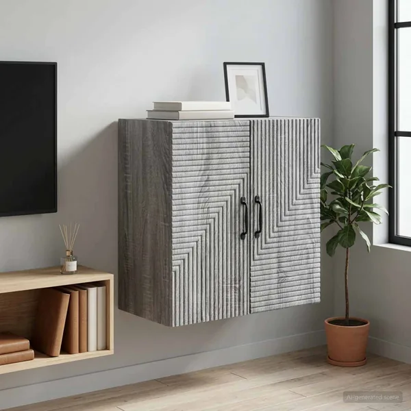 Armoire Murale Sonoma gris 59 x 31 x 60 cm Bois d'ingénierie