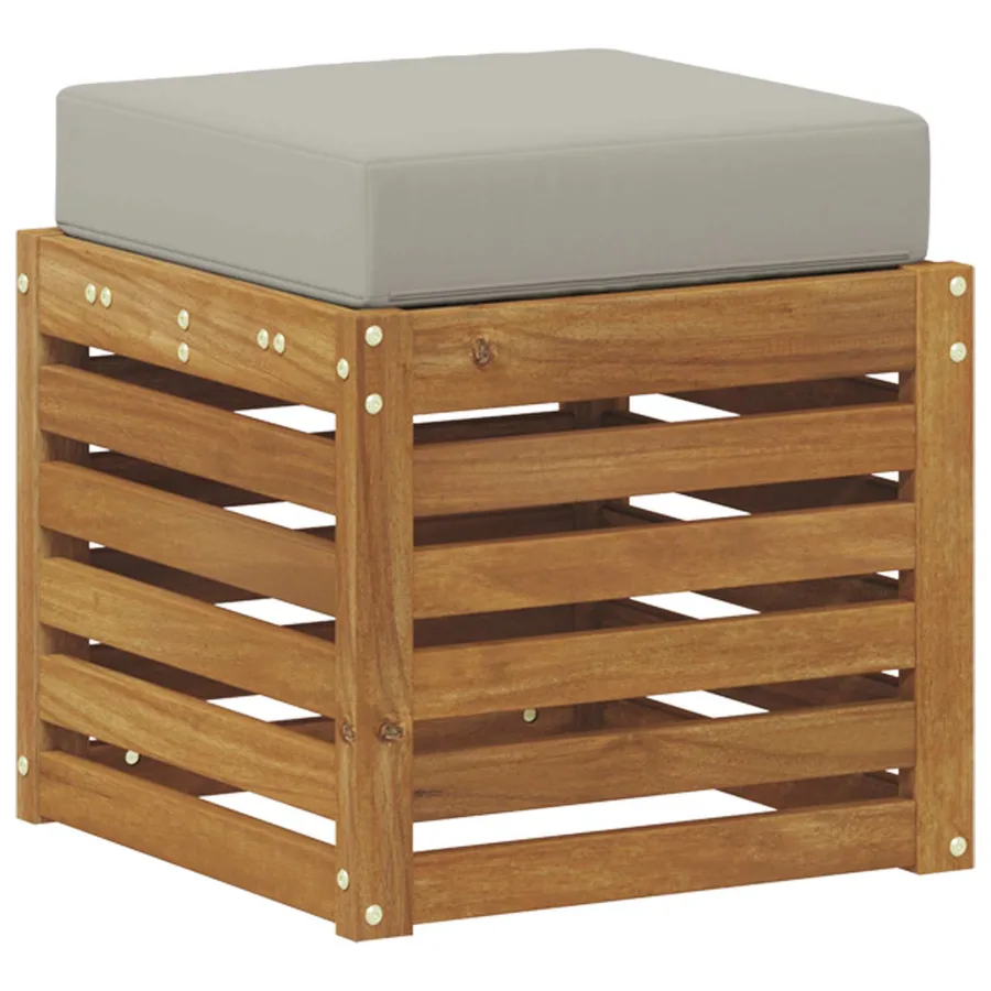 Banc de Jardin Bois d'Acacia Massif Naturel - 5
