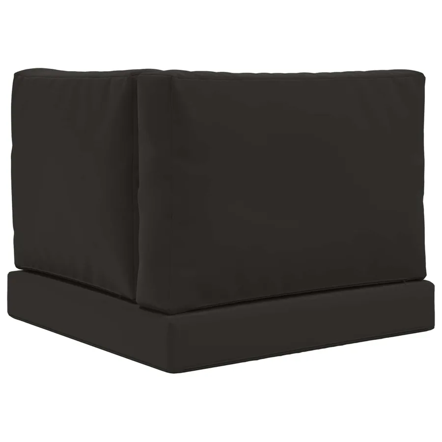 Coussin de canapé d'extérieur 3 pcs Noir Polyester - 7