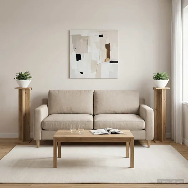 Support de Plante 2 pc Chêne Artisanal 25 x 25,5 x 100,5 cm
