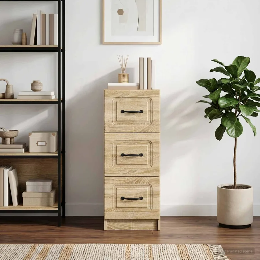 Armoire à tiroirs Chêne Sonoma 33 x 34,5 x 87 cm - 4