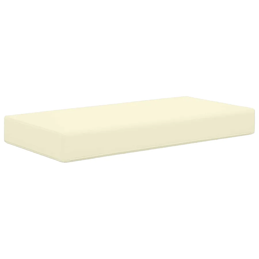 Coussin de Siège d'Extérieur Crème 80 x 40 x 8 cm - 5