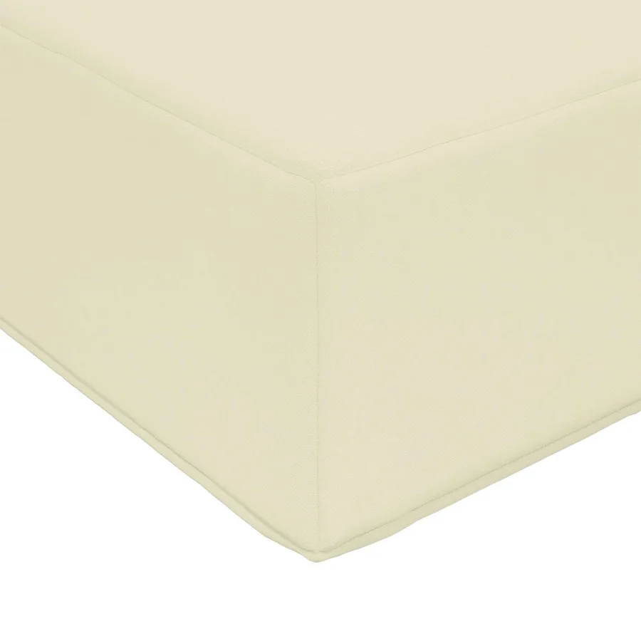 Coussin de Siège d'Extérieur Crème 80 x 40 x 8 cm - 6