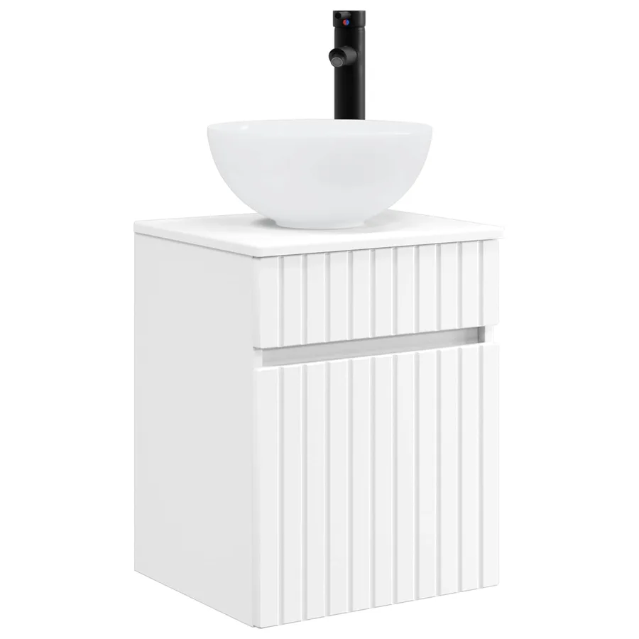 Ensemble d'armoire de salle de bain 5 pcs Blanc - 7