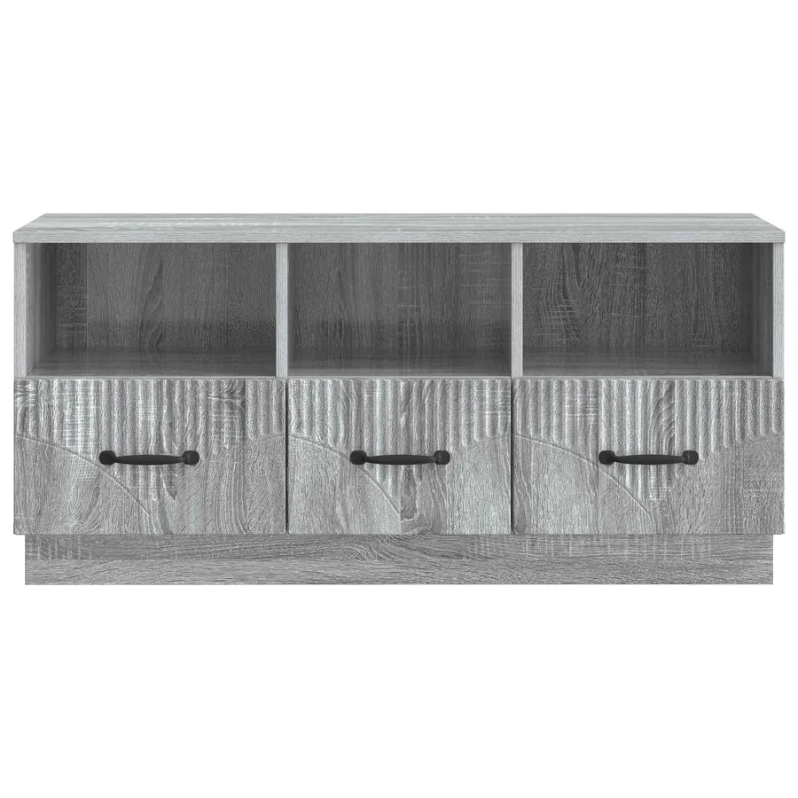 Meuble TV Sonoma gris 102 x 34,5 x 47 cm Bois d'ingénierie - 6