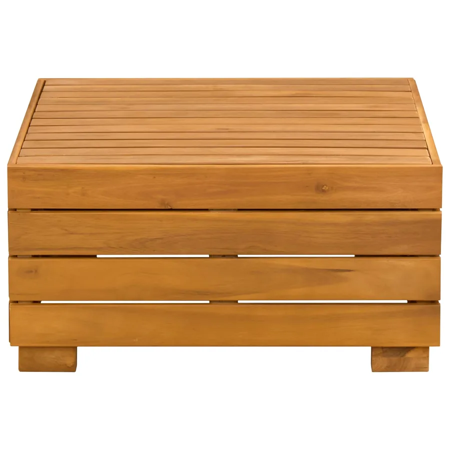 2 Pièce Ensemble de salon de jardin Bois d'Acacia Massif Marron - 6