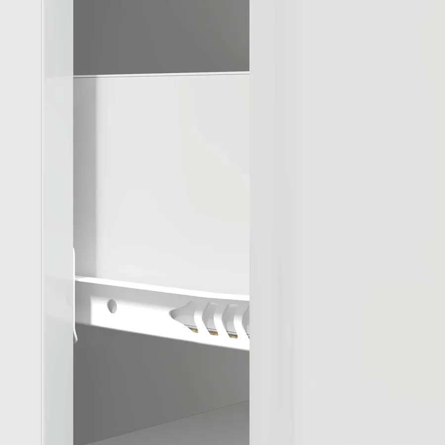 Armoire à tiroirs Blanc brillant 33 x 34,5 x 90 cm - 8